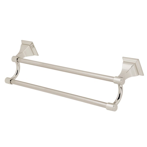 BAH612318PN Monarch 18" Dual Towel Bar, Polished Nickel